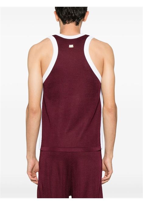 Burgundy Rio tank top Wales Bonner - unisex WALES BONNER | US25KN12KN01350